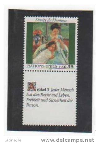 NATIONS UNIES 1989 N°181 N** - Unused Stamps