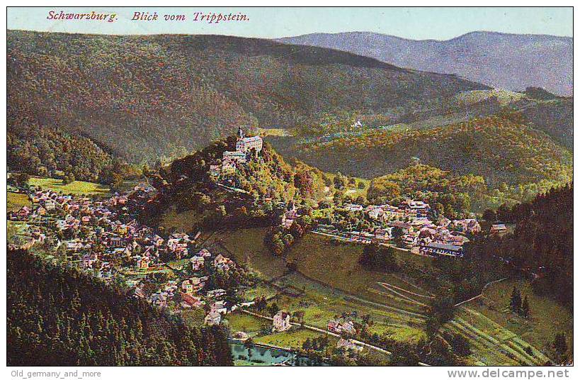 Schwarzburg Blick Vom Trippstein - Schleusingen