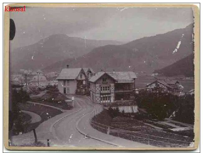 Cw02 Blick Von Pension Strela Auf Davos Platz Priv. Foto-AK 1900 - Autres & Non Classés