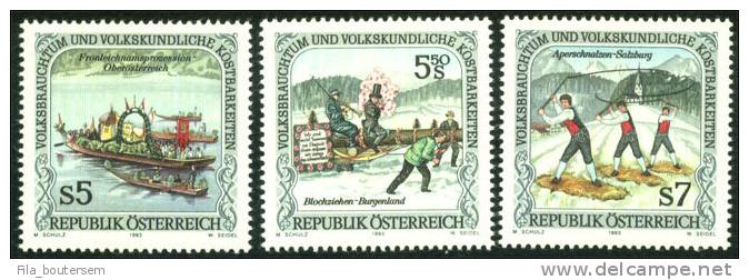 AUSTRIA - AUTRICHE : 11-06-1993 (MNH) Set 3v : Yvert : 1928-1930 - Michel : 2100-2102 - Nuovi