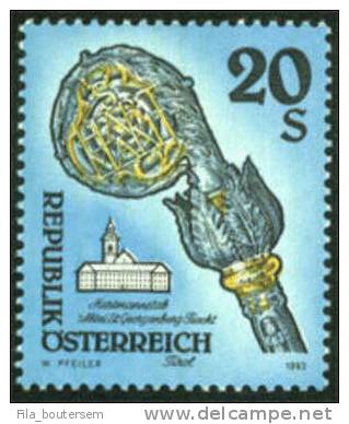 AUSTRIA - AUTRICHE : 08-10-1993 (MNH) Set 1v : Yvert : 1940 - Michel : 2109 - Unused Stamps