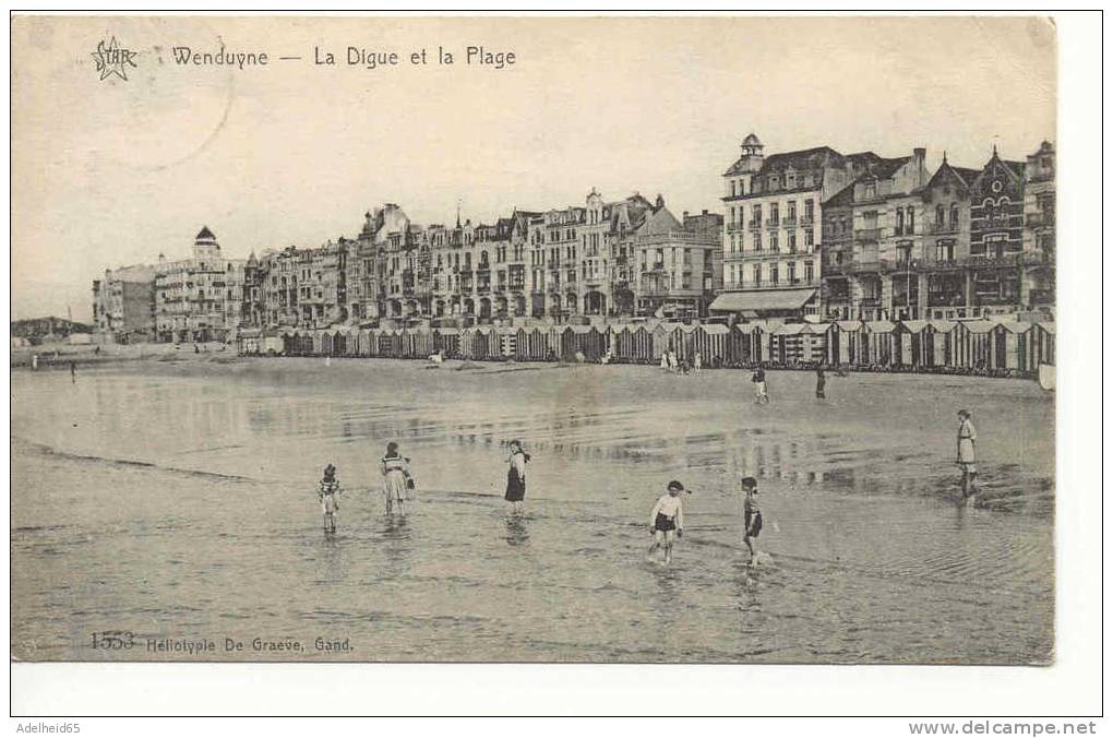 Wenduine Digue Et Plage 1910 - Wenduine