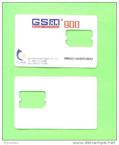 LAOS - SIM Frame Phonecard/GSM 900 Type 2 - Laos