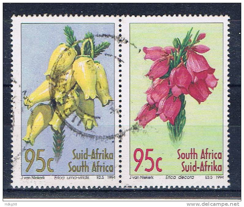 RSA+ Südafrika 1995 Mi 945-46 Blumen - Usados