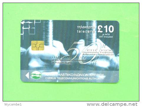CYPRUS - Magnetic Phonecard/Freedom Of Speech £10 - Cipro