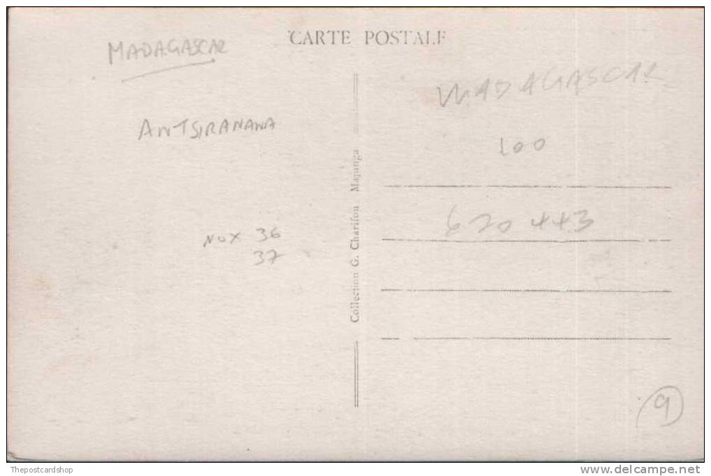 CPA MADAGASCAR. No.26 DIEGO SUAREZ. RUE DE LA MARNE COLLECTION G CHARIFOU MAJUNGA - Madagascar