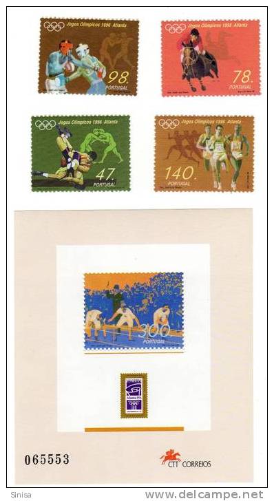 Portugal / Olympic Games / Atlanta 1996 - Unused Stamps