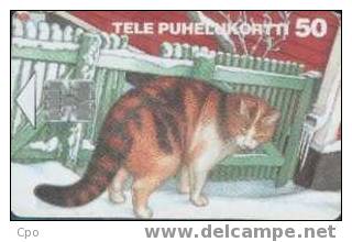 # FINLAND D69 Winter 2 50 Sc7 03.95 Tres Bon Etat -chat,cat,animal- - Finlandia