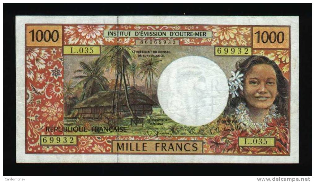 1000 Francs CFP ( N° 327) - Papeete (French Polynesia 1914-1985)