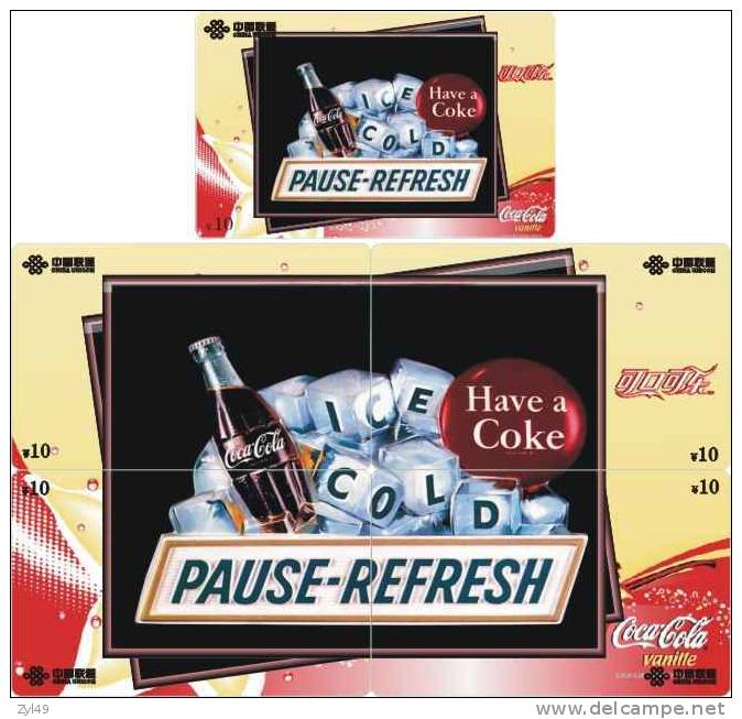 C04190 China Coca Cola Puzzle 5pcs - Alimentation