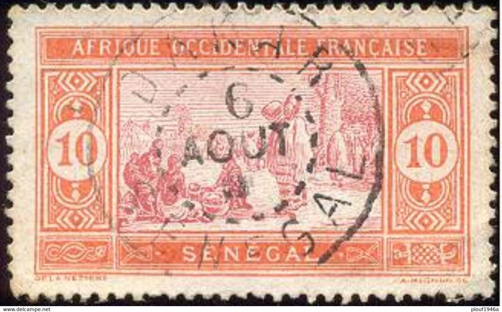 Pays : 432  (Sénégal : Colonie Française)  Yvert Et Tellier N° :    57 (o) - Usati
