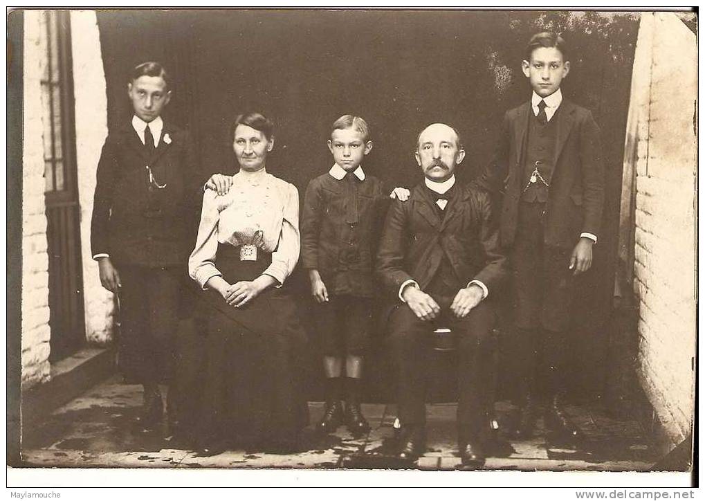 Prayon Famille Monjardin (photo Carte Ecrite A Soltau 1915 - Trooz