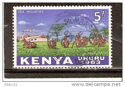 Yv. 12 Obl/gest/used Thé - Kenya (1963-...)