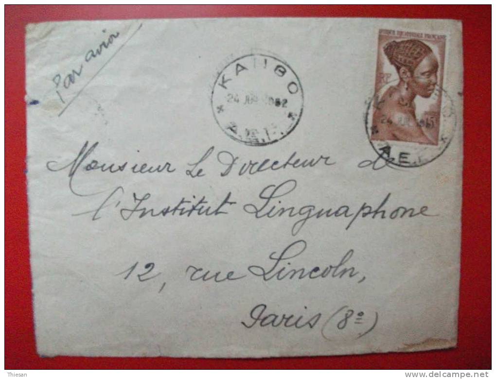 GABON Lettre Cover Carta Brief Kango 24 6 1952. - Storia Postale