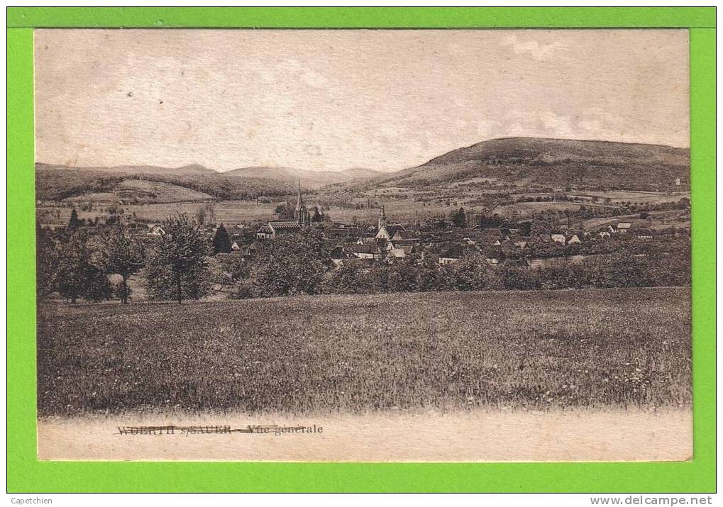 WOERTH Sur SAUER - VUE GENERALE - Carte écrite 1940 - - Woerth