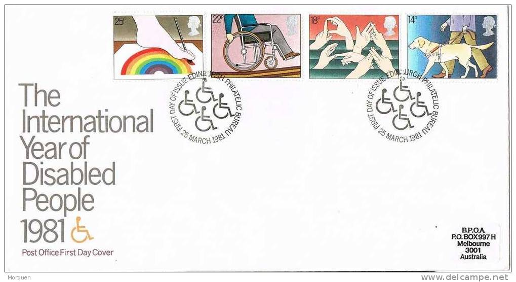 F.D.C. Gran Bretaña 1981. The International Year Of Disabled People - 1981-1990 Decimal Issues