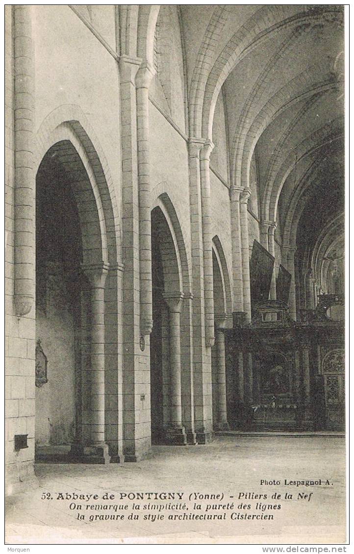 Postal Abadia De PONTIGNY ( Yonne)  Borgogne - Pontigny