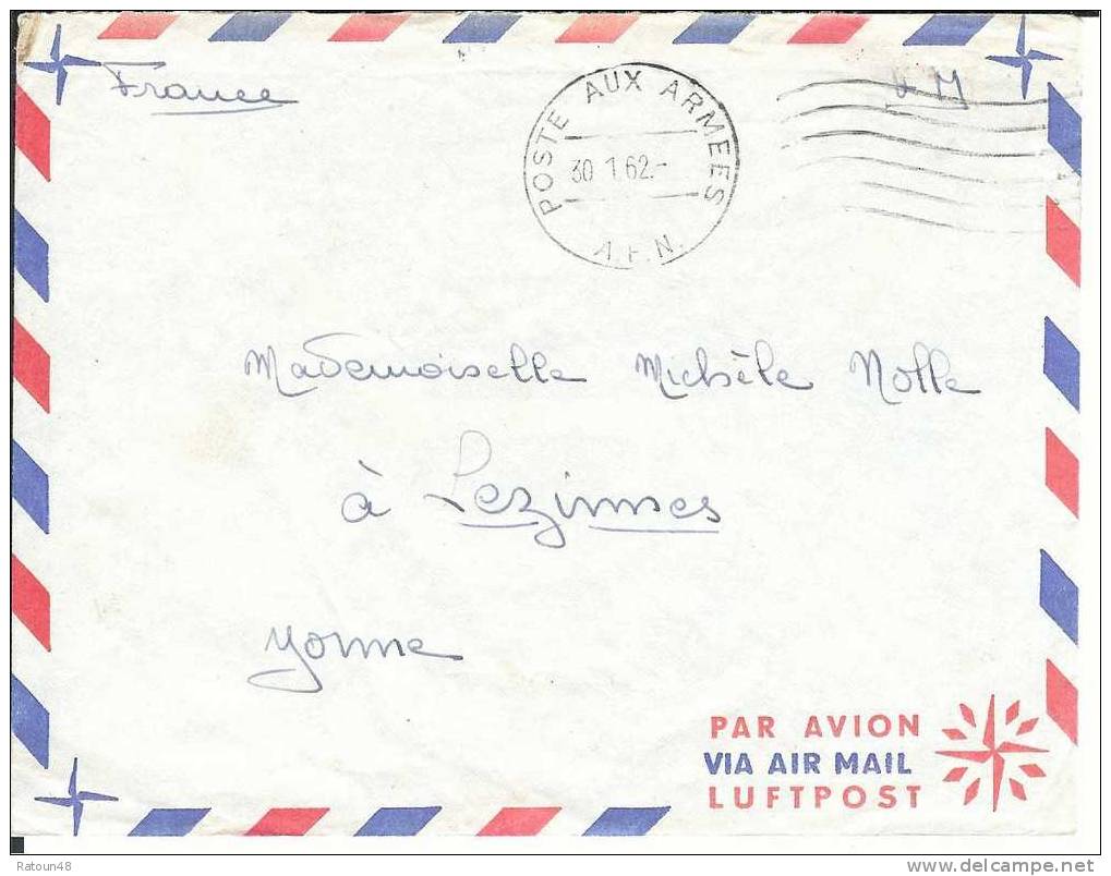 Lettre En F.M. Postes Aux Armées - A.F.M. - War Of Algeria