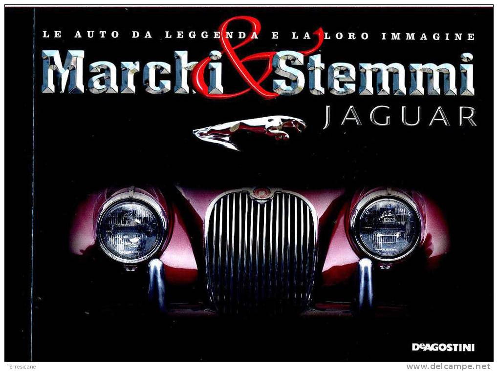 X MARCHI E STEMMI LE AUTO DA LEGGENDA JAGUAR DE AGOSTINI 50 PAGINE CON FOTO - Moteurs