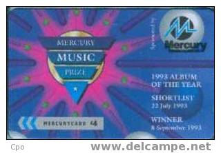 # UK_OTHERS MERCURY-SP-A24 Mercury Music Prize II 4 Gpt   Tres Bon Etat - [ 4] Mercury Communications & Paytelco