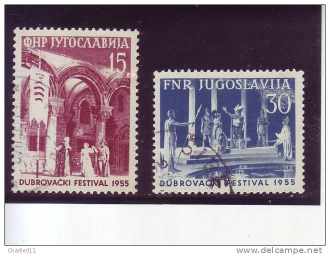 SUMMER GAMES-DUBROVNIK-SET-SCENE -HANIBAL LUCIC-W SHAKESPEARE-YUGOSLAVIA-1955 - Theatre