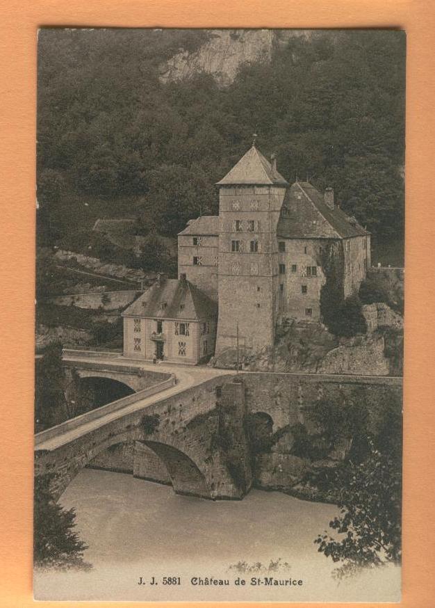 H171 Château De St Maurice, Pont Sur Le Rhône, Sépia  Jullien 5881 - Saint-Maurice