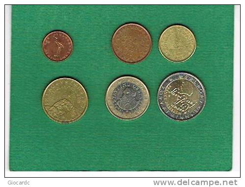 SLOVENIA  - 2007:   1, 5, 10, 50  CENT., 1 EURO, 2 EURO - CIRCOLATE - Slovénie