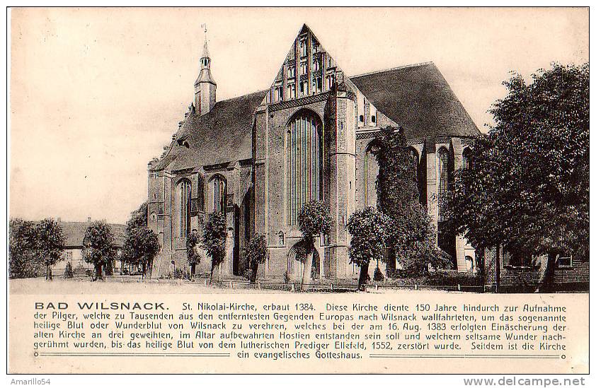 RAR Bad Wilsnack - St. Nikolai Kirche Um 1910 - Bad Wilsnack