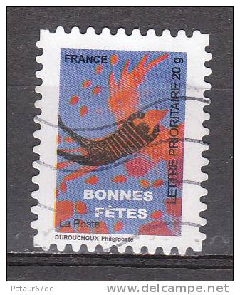 FRANCE / 2008 / Y&T N° 4309 Ou AA 240 : "Bonnes Fêtes" (Personnage Sur Oiseau) - Usuel - Other & Unclassified
