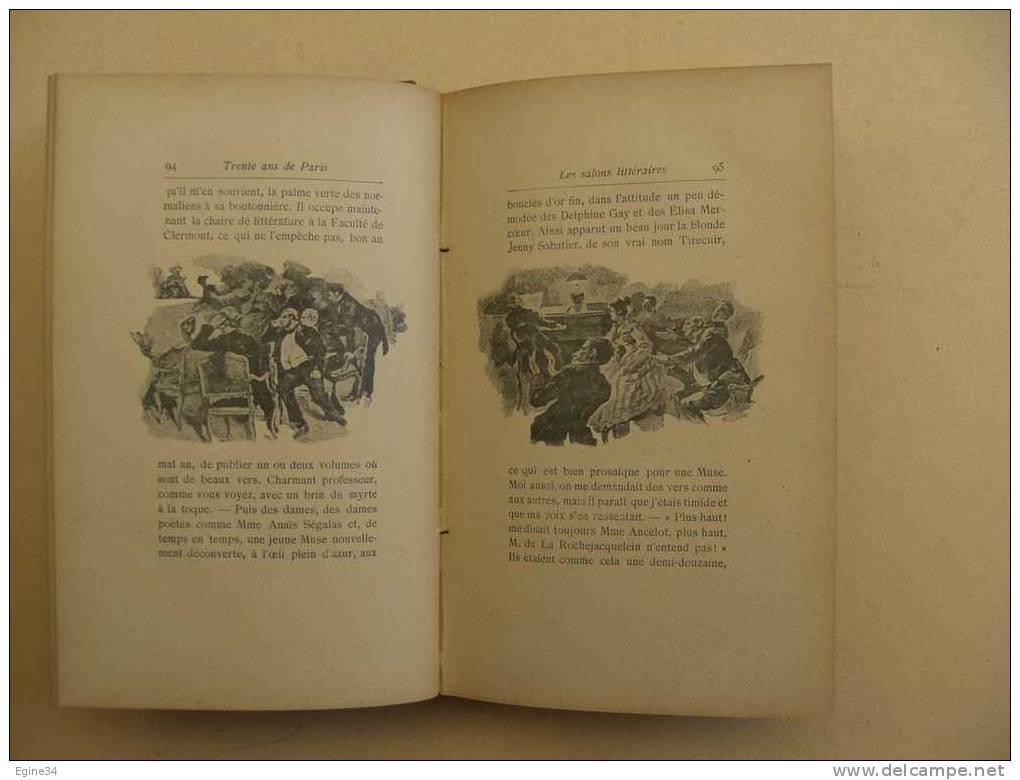 Alphonse DAUDET  - TRENTE ANS DE PARIS à Travers Ma Vie Et Mes Livres - Ill. Bieler, Montégut, Myrbach, Picard, Rossi - 1801-1900