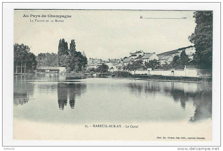 MAREUIL SUR AY - Le Canal - Mareuil-sur-Ay