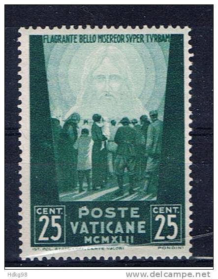 V+ Vatikan 1942 Mi 89 Mnh - Nuevos