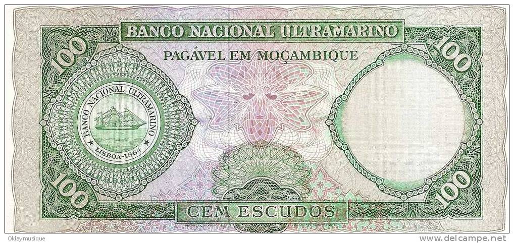 100 Escudos 1961 (neuf) - Mozambico
