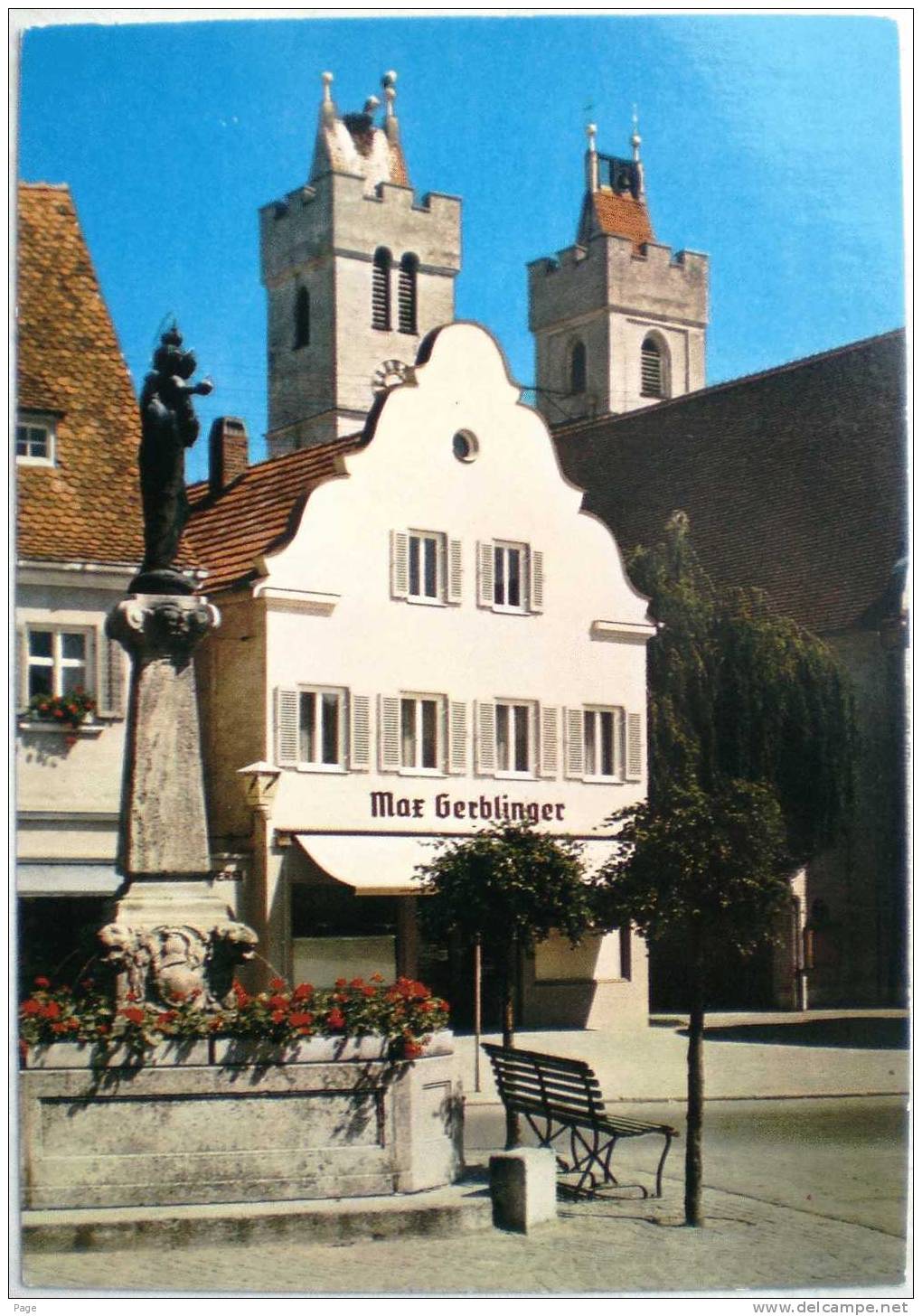 Wertingen,Marktplatz,Geschäft Von Max Gerblinger,1970 - Aichach