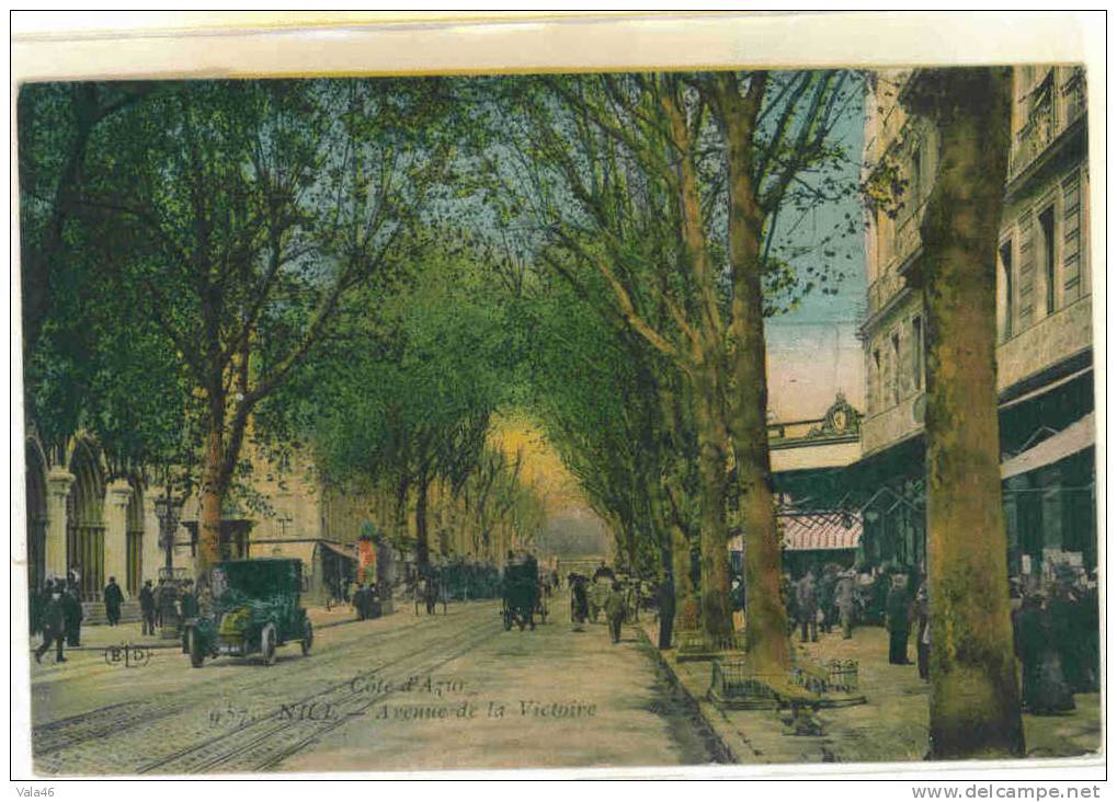 NICE - Avenue De La Victoire - Très Animée - - Straßenverkehr - Auto, Bus, Tram