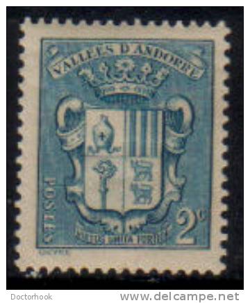 ANDORRA---French    Scott #  66*  VF MINT LH - Neufs