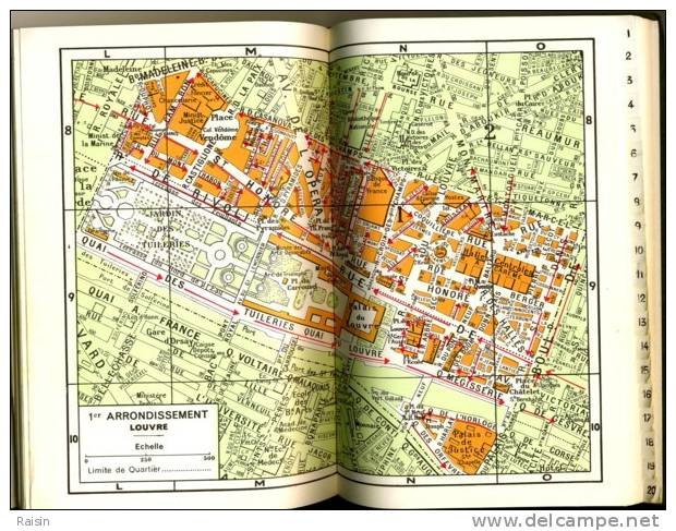 Guide Métro Bus Paris  A. Leconte Editeur 1965 150 Pages Plus Maxi-carte Plan De ParisTBE - Karten/Atlanten