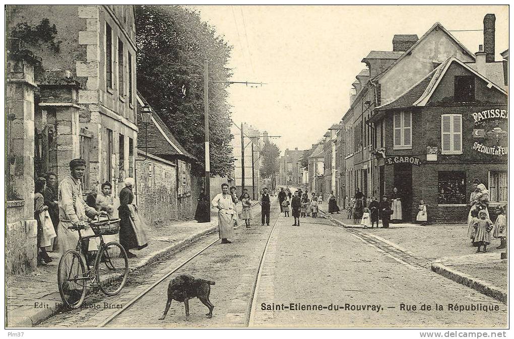 St ETIENNE DU ROUVRAY - Rue De La Rèpublique - Belle Animation - Saint Etienne Du Rouvray