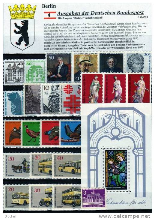 Sammlung Der Bundespost Als Souvenier Zur Funkausstellung Berlin 140 Bis 863 ** 130€ Philatelic Set Of Germany - Sammlungen