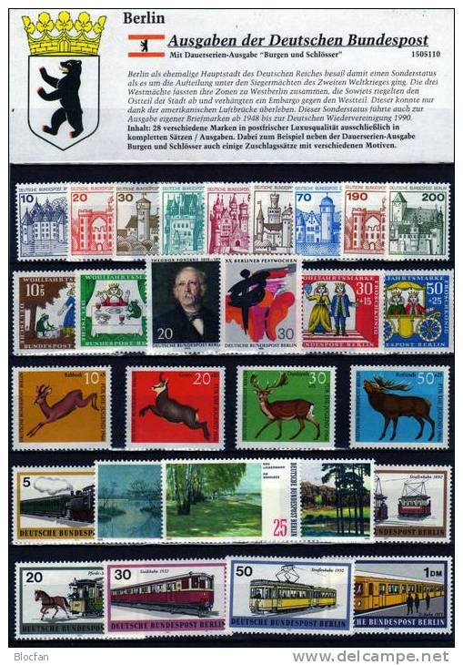 Sammlung Der Bundespost Als Souvenier Zur Funkausstellung Berlin 140 Bis 863 ** 130€ Philatelic Set Of Germany - Sammlungen