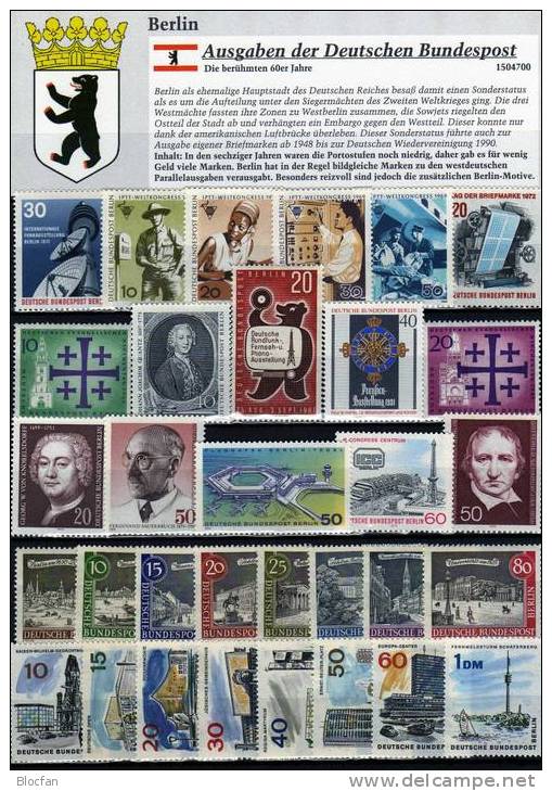 Sammlung Der Bundespost Als Souvenier Zur Funkausstellung Berlin 140 Bis 863 ** 130€ Philatelic Set Of Germany - Sammlungen