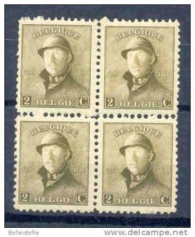 Belgie Belgique Ocb Nr :  166 **/* MNH/MH  (zie Scan) 2 Timbres Avec Charniere - 1919-1920 Roi Casqué