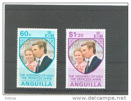 ANGUILLA  WEDDING PRINSES ANNE 1973 ** - Familles Royales