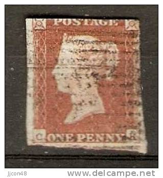 GReat Britain 1841  QV  1d Red Imperf. (o) C-K - Usados