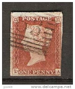 GReat Britain 1841  QV  1d Red Imperf. (o) D-A - Used Stamps