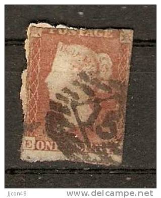 GReat Britain 1841  QV  1d Red Imperf. (o) E-B ? - Oblitérés