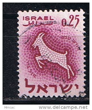 #4937 - Israel/Capricorne Yvert 195 Obl - Astrologie