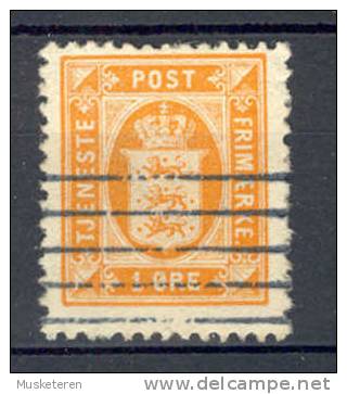 Denmark 1902 Mi. 8  1 Ø Wappen Arms Wz 1 Z - Officials