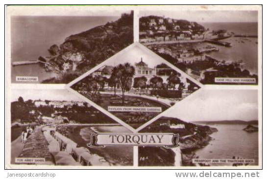 TORQUAY Multi-View PCd - Real Photos  -  DEVON - ENGLAND - Torquay