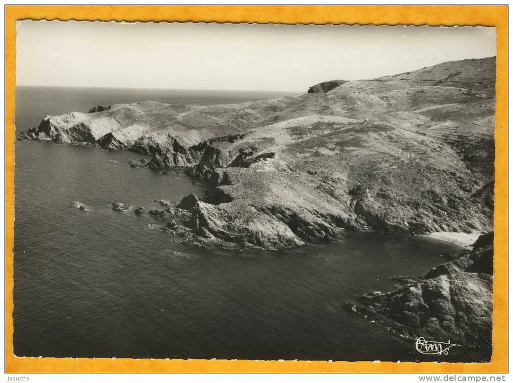 BANYULS - Pyrénées Orientales - N°320-82A -  Vue Aérienne La Plage Du Troc - Carte Photo Non Circulée - Banyuls Sur Mer